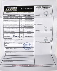 Dropsafe Net Model: 8500327 25KG (55LBS) for Overhead Fixtures With RFID Tag