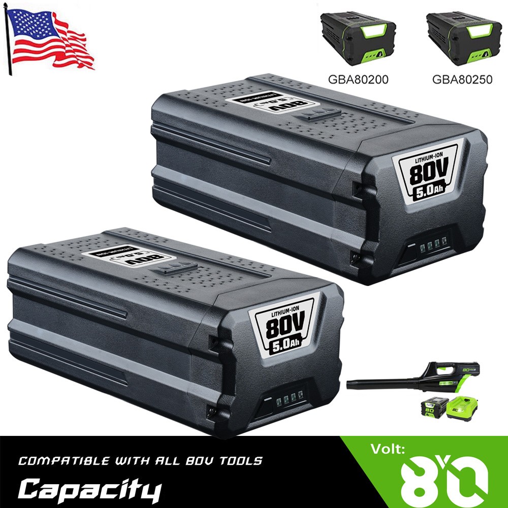 2pcs 5000mAh 80V Pro pack Lithium Battery GWL1840 For GBA80200 GBA80400 Battery