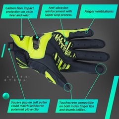Motorcycle Gloves with Touchscreen – Full Finger, Impact Protection, Unisex