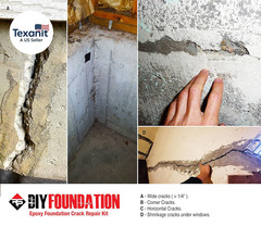 Epoxy Concrete Crack Repair Kit (10 Ft) – Low-Viscosity Epoxy Injection for Base