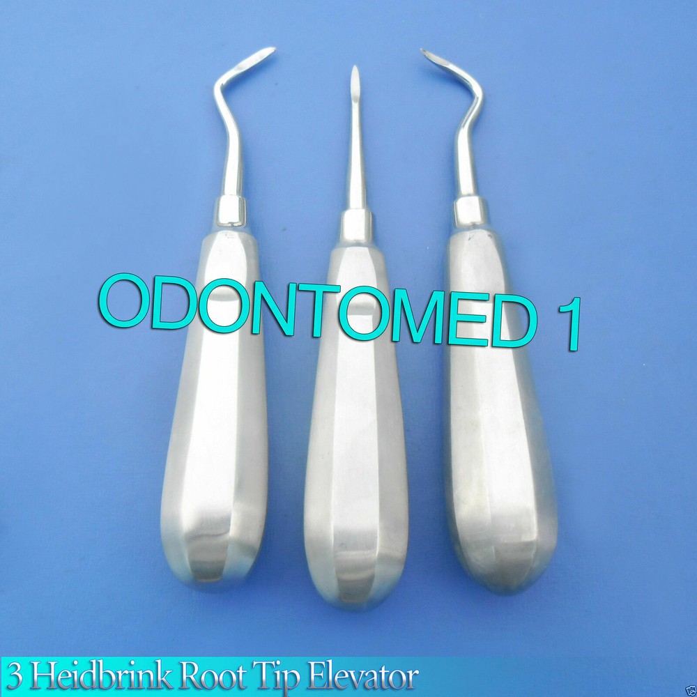 HEIDBRINK ROOT TIP PICKS DENTAL INSTRUMENTS Set of 3