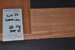 Mahogany Raw Wood Veneer Sheets 6 x 39 inches 1/42nd 6770-42