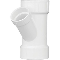 Charlotte Pipe 3 In. x 2 In. Schedule 40 DWV Reducing PVC Wye PVC 00601 1400HA