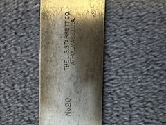 The L.S. Starrett Co. No. 20 Hardened Steel 3” -Square with Straight Edge!!!!