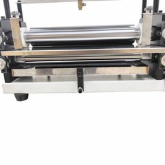 15.35″ Double-Sided Automatic White Glue Coating Machine w Soft Rubber Rollers