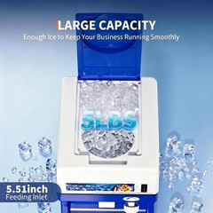 300LBS/H 500W Commercial Ice Shaver Electric Snow Cone Machine Ice Crusher