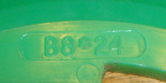 Lot of 2 John Deere Lustran B8*24 Plastic Seed Corn Planter Plates (Used)
