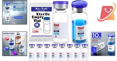 Sterile 10ml Vials with Self-Healing Injection Port Aluminum Cap for Medical Use
