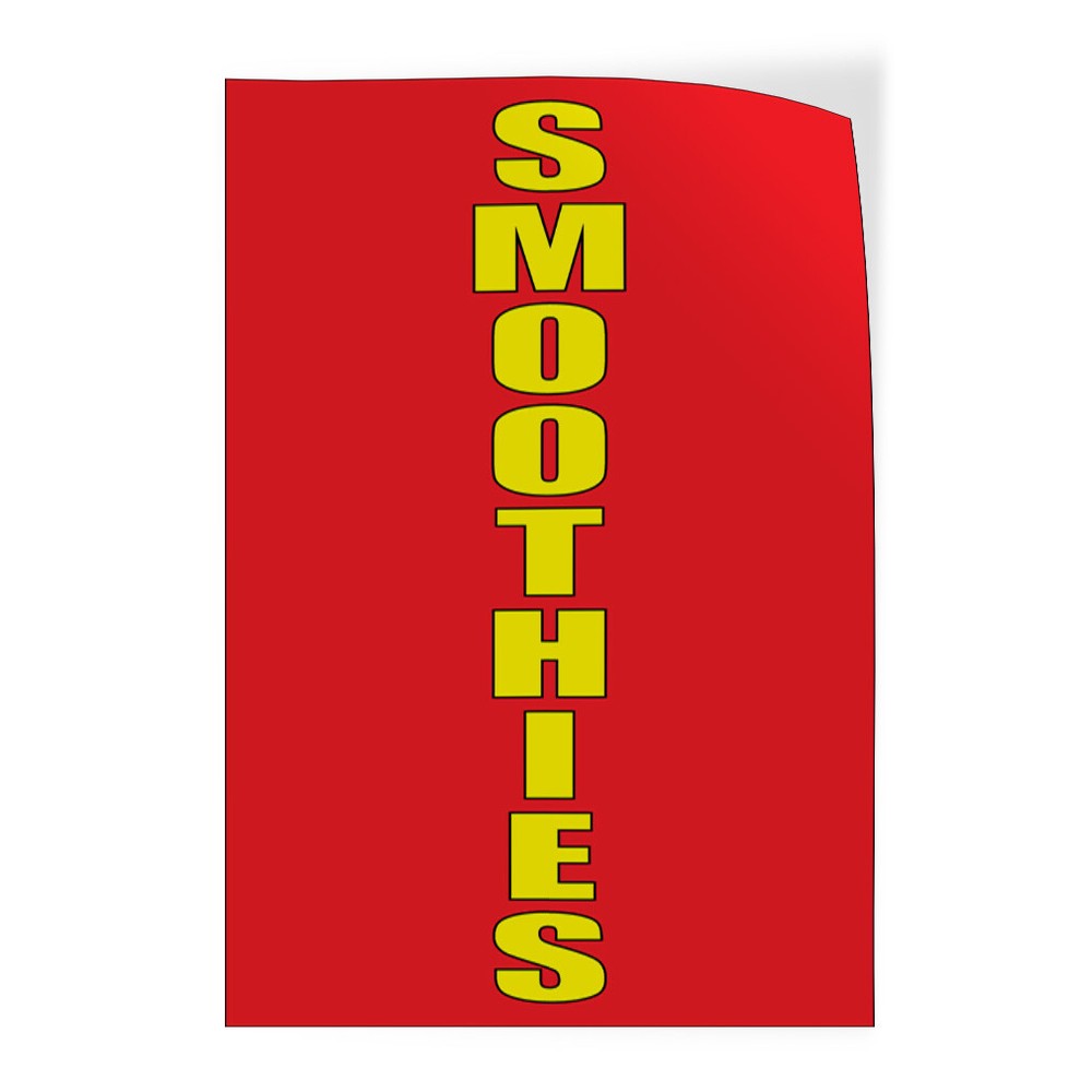 Door Decals Vertical Vinyl Stickers Multiple Sizes Smoothies E Industrial Vinyl