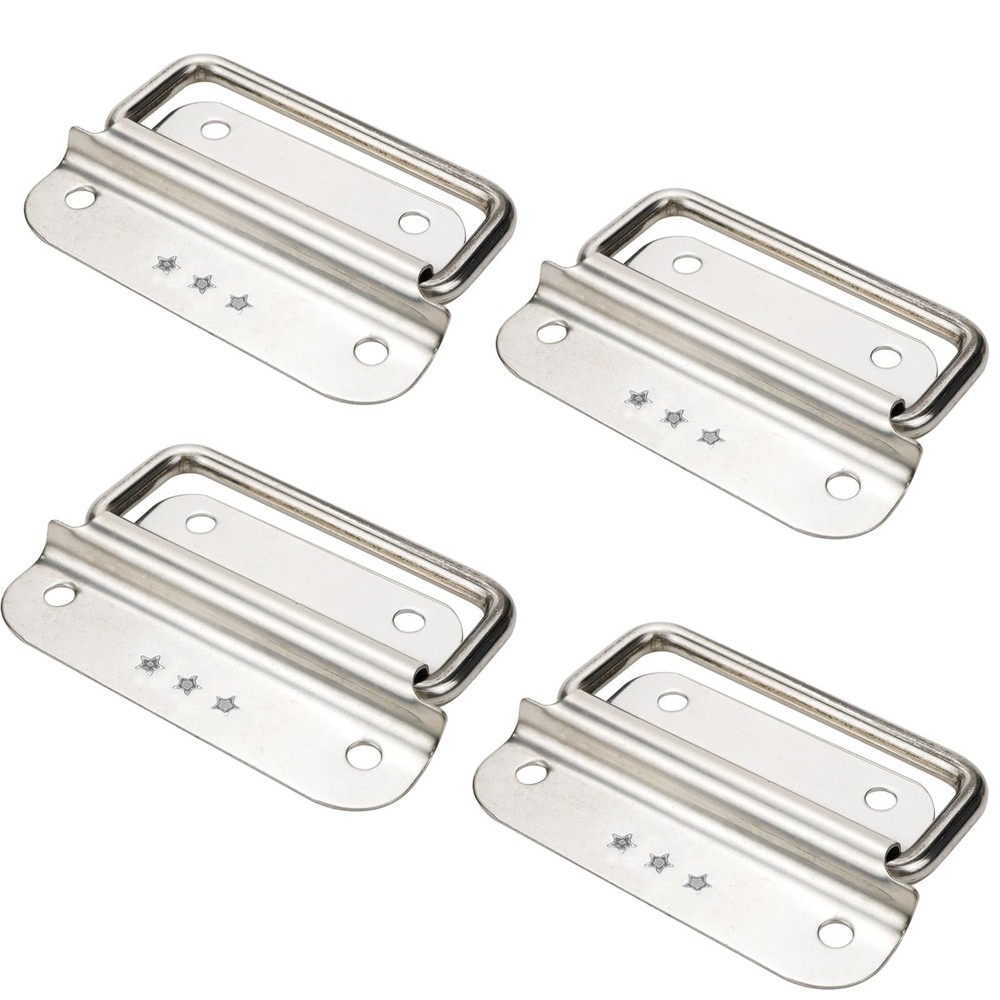 Chest Handles Stainless Steel Medium Size Pull Handles-4pcs | for Toolbox