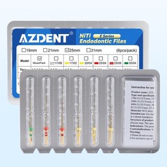 AZDENT Dental Heat Activated Rotary Endo Files #17-#35 21mm/25mm Engine Series E