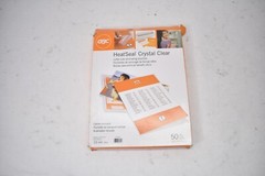 GBC HeatSeal Crystal Clear Letter Size Laminating Pouches 10 Mil 50 Pack