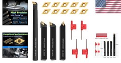 14PCS Indexable Lathe Turning Tool Kit