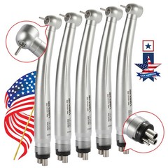 1-5 SKYSEA Dental High Speed Handpiece Big Head Push Button Type 4Hole FG 1.60mm