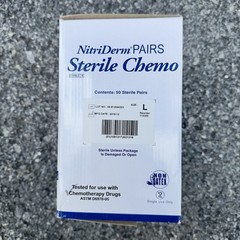 NitriDerm Sterile Chemo Nitrile Gloves Size L 50 Pairs Powder-Free Non-Latex