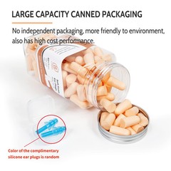 Flesh Color Foam Ear Plugs for Sleeping – 60 Pairs 38dB SNR Noise Reduction E…