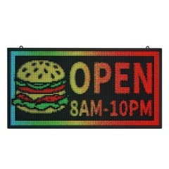VEVOR 27″x14″ Programmable LED Sign Scrolling Display Board P5 Full Color