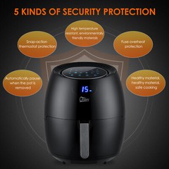 UTEN Large Air Fryer XXL 1700W 5.8QT/6.9QT Oven Hot Electric Air Fryer Cooker US