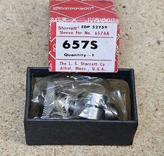 Starrett No. 657S – snug – two 1/4″ holes for use with No. 657AA – Made in USA