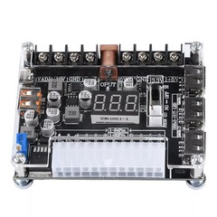 20/24Pins ATX Power Supply Breakout Board Adjustable Voltage Module / Case HOT