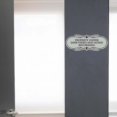 Designer Property Under 24hr Audio and Video Recording Sign – Easy Installation