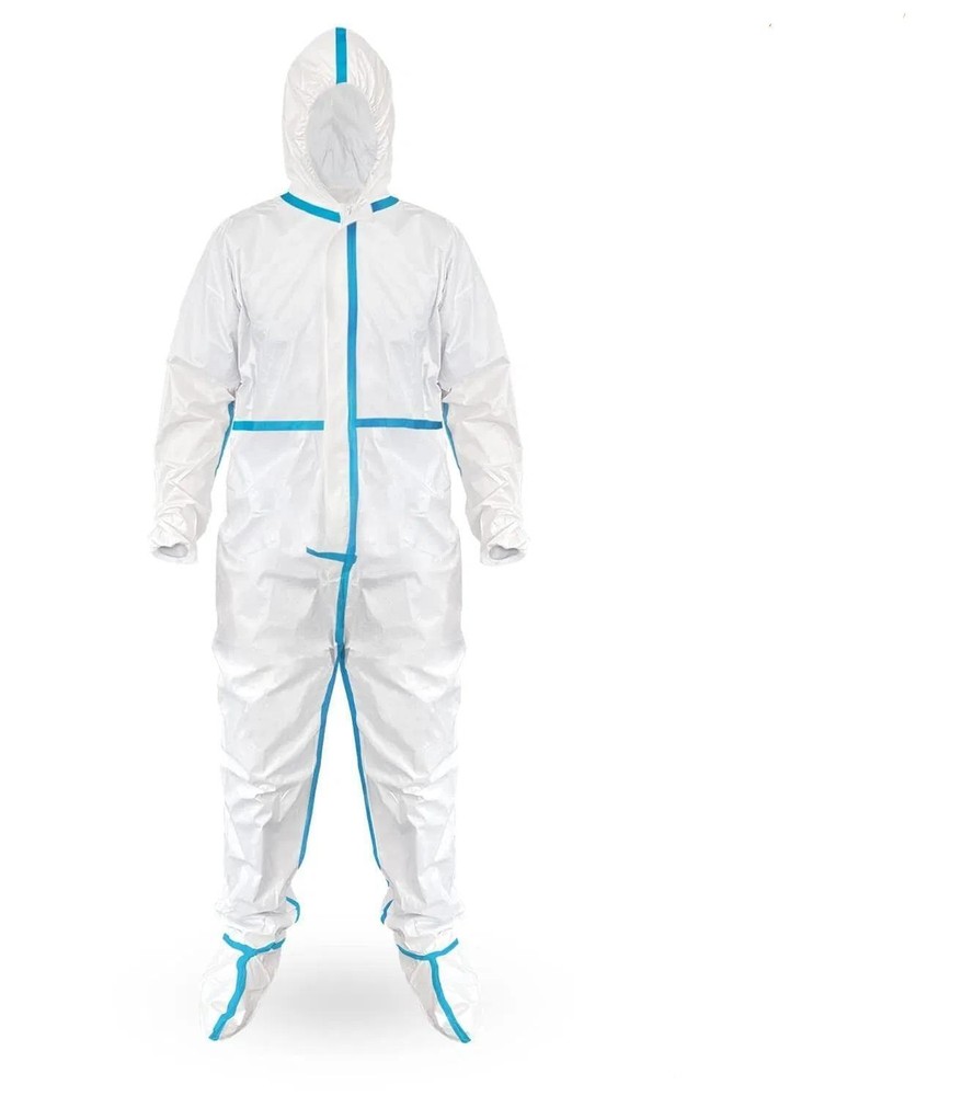 Disposable Protective Coveralls Heavy Duty Full Body W Hood & Boots XL Case/25