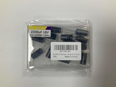 Pack of 15 – 2200uF 16V Aluminum Electrolytic Capacitors 10x20mm Durable Perf…