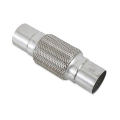 2.5”X6”universal stainless steel Exhaust Flex Pipe with Ends 10″ Inch Long …