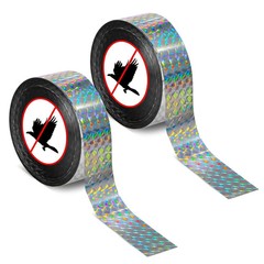 RAINFLOW Reflective Bird Scare Tape – 2 Rolls 300FT Outdoor Reflective Ribbon, D