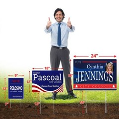 Anley Custom Yard Signs with Stake – Personalized Blank Corrugated Lawn Sign