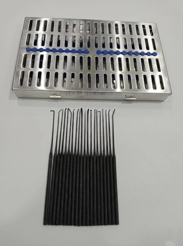 Aesculap Rhoton Micro Dissector Set 20Pcs Black Neurosurgery Instruments