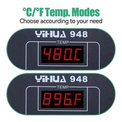 YIHUA 948 Electric Desoldering Vacuum Pump THT Rework Station Complete Kit – US