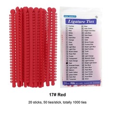 USA Orthodontic Elastics Ligature Ties Rubber Bands for Braces Color Black Grey