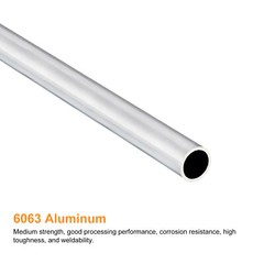12mm OD 10mm ID 400mm Length 6063 Aluminum Tube for Industry DIY Project