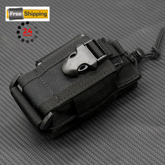 Tactical Molle Radio Holster Holder,Military Heavy Duty Pouch Bag for Black