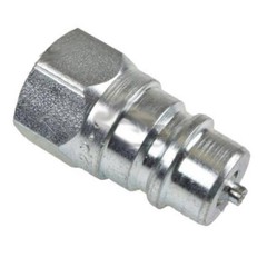 Parker 1/4″-18 Steel Hydraulic Coupler Nipple w/ 1/4″ Body Size 4010-2P Farmer