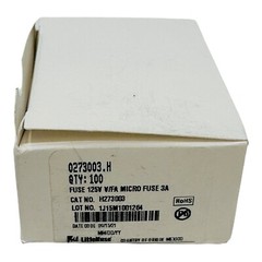 LITTELFUSE 0273003.H FUSE 125V V/FA MICRO FUSE 3A NEW/NOS BOX OF 100pcs