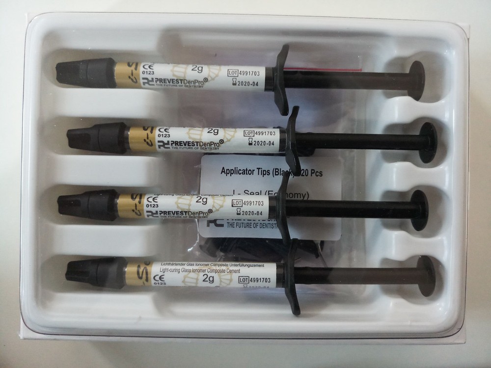 FUSION I-SEAL FLOWABLE GLASS IONOMER COMPOSITE LIGHT CURE CEMENT LINER 4X2GM