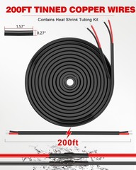 Flexible 18 Gauge 2 Conductor Wire, 200FT