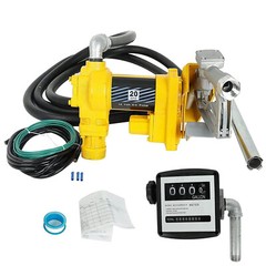 20GPM 12V Fuel Transfer Pump DC Gasoline for Gas Diesel Kerosene w/ Flow Meter