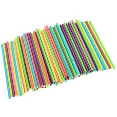 100 PCS 4 inch Colored Lollipop Sticks 10×3.5mm Paper Sticks 5 Assorted Colors