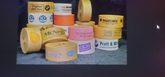 GUMMED TAPE*REINFORCED*10 ROLLS 450 FT 72mm 89.75 CS FREE SHIPPING INDUST. GRADE