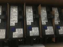 10 x SIEMENS QA120AFCN PLUG ON NEUTRAL 20A AFCI ARC FAULT BREAKERS NEW