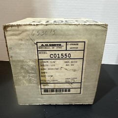 A.O. Smith C01550 Stack 5/8” Volts 120 HZ 60 RPM 3000/SP-1 7/32 X 1-3/4