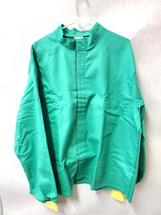 NSG Proban FR Flame Resistant Green Denim Welding Shirt Jacket LARGE-3XL (HR)
