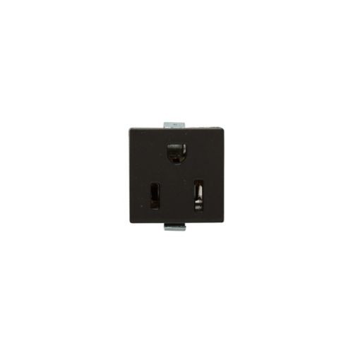 Eaton Wiring Devices 49-21BK-BU – Recp SnapIn 15A125V2P3W WireLds Mclip BK – 1EA