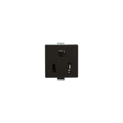Eaton Wiring Devices 49-21BK-BU – Recp SnapIn 15A125V2P3W WireLds Mclip BK – 1EA