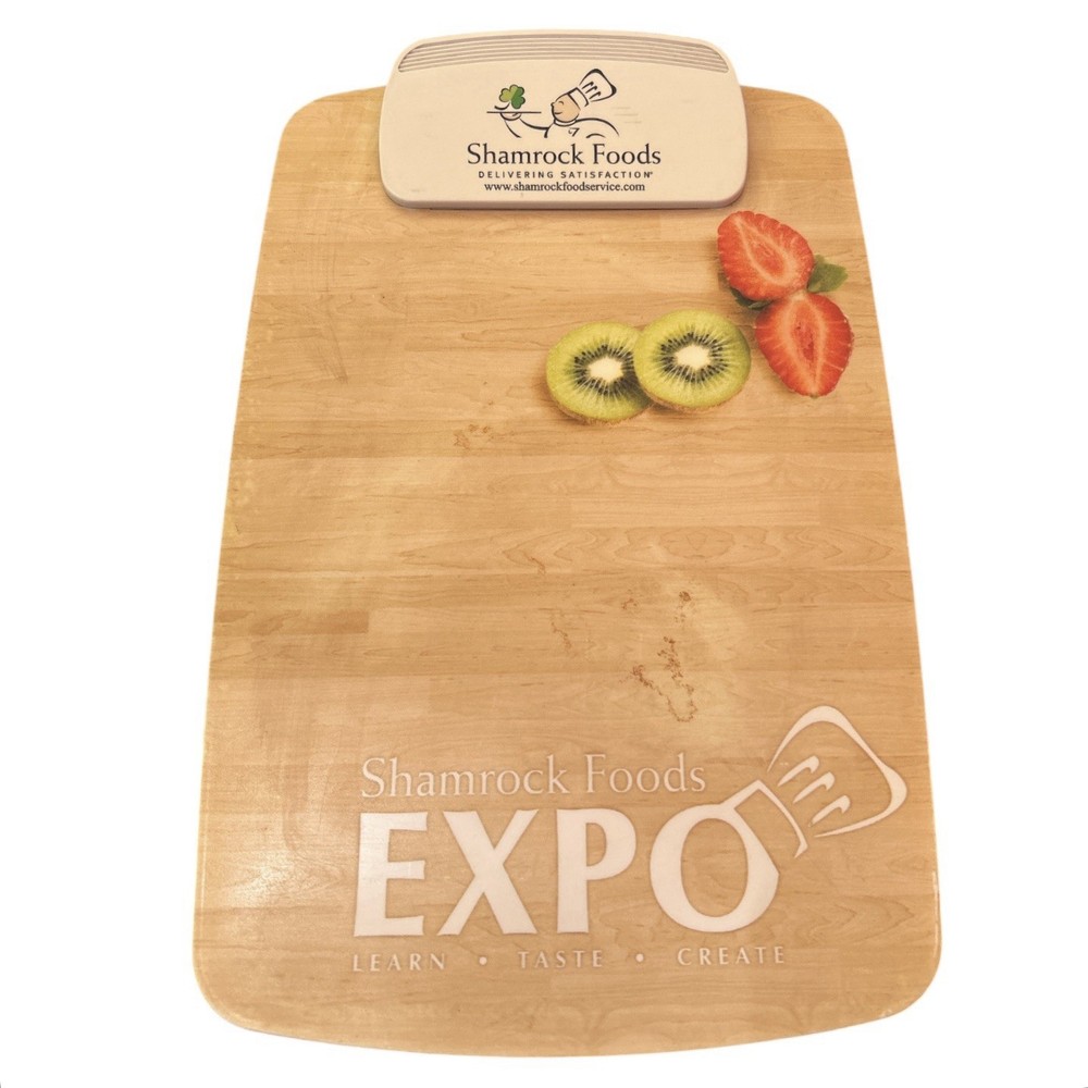 Shamrock Foods Expo Promotional Clipboard Woodgrain Look Plastic 14” X 9.5”