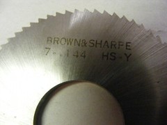 Brown & Sharpe B&S Slotting Slitting Saw Cutter 2 3/4 x .144 x 1 NOS (hou) a15