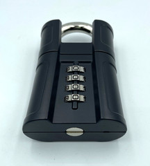 FJM Security SX-875 4-Dial Combination Padlock Shrouded Shackle Blk New